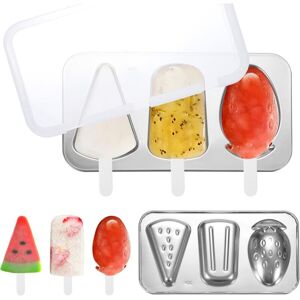 Longziming - Popsicle Mold, Stainless Steel Popsicle Molds, bpa Free Reusable Popsicle Molds with Sticks and Lids for Kids Adults diy Homemade Ice Longziming - Popsicle Mold, Stainless Steel Popsicle Molds, bpa Free Reusable Popsicle Molds with Sticks and Lids for Kids Adults diy Homemade Ice