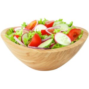 Relaxdays oval bamboo salad bowl, HxWxD: 12 x 29 x 27.5 cm, serving bowl for salads, snacks, or fruit, natural Relaxdays oval bamboo salad bowl, HxWxD: 12 x 29 x 27.5 cm, serving bowl for salads, snacks, or fruit, natural
