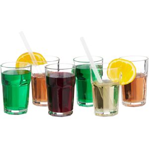 Relaxdays - 24-Piece Drinkware / Glassware Set, Fine Clear Crystal Glass Set, Dishwasher-Safe Relaxdays - 24-Piece Drinkware / Glassware Set, Fine Clear Crystal Glass Set, Dishwasher-Safe