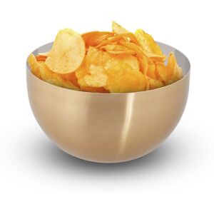 Round Serving Bowl, Modern Design, Stainless Steel, for Salad & Snacks, Baking & Mixing, ø 15 cm, Gold/Silver - Relaxdays Round Serving Bowl, Modern Design, Stainless Steel, for Salad & Snacks, Baking & Mixing, ø 15 cm, Gold/Silver - Relaxdays