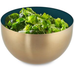Relaxdays Serving Bowl, Stainless Steel, 1 Litre, Round, Metal, for Salad & Snacks, Baking & Mixing, Ø 15 cm, Green/Gold Relaxdays Serving Bowl, Stainless Steel, 1 Litre, Round, Metal, for Salad & Snacks, Baking & Mixing, Ø 15 cm, Green/Gold
