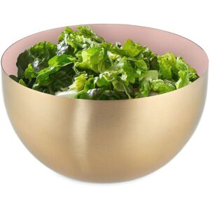 Relaxdays - 4x Serving Bowls, Stainless Steel, 1 Litre, Round, Metal, Salad & Snacks, Baking & Mixing, 8.5x15cm, Gold/Pink Relaxdays - 4x Serving Bowls, Stainless Steel, 1 Litre, Round, Metal, Salad & Snacks, Baking & Mixing, 8.5x15cm, Gold/Pink