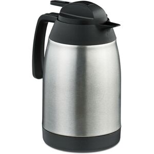 Vacuum Coffee Jug made of Stainless Steel, Keep Drinks Warm, Thermo Pot, vol. 1.5 Litre, with Handle, Silver - Relaxdays Vacuum Coffee Jug made of Stainless Steel, Keep Drinks Warm, Thermo Pot, vol. 1.5 Litre, with Handle, Silver - Relaxdays