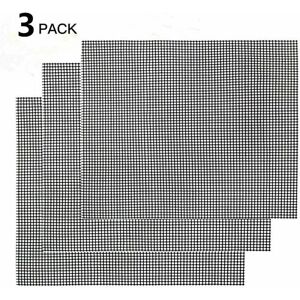 HOOPZI Set of 3 Grill Mats - Rectangular Baking Mat, Permanent Baking Mats, Non-Stick Coating, lfgb and fda Approved (Black, 42 36cm) HOOPZI Set of 3 Grill Mats - Rectangular Baking Mat, Permanent Baking Mats, Non-Stick Coating, lfgb and fda Approved (Black, 42 36cm)