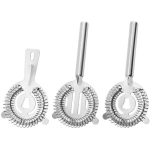 TORMATOR Set of 3 Professional Cocktail Strainers for Shakers and Mixing Glasses, 304 Stainless Steel, Integrated Stability Notch, Mixology Accessory TORMATOR Set of 3 Professional Cocktail Strainers for Shakers and Mixing Glasses, 304 Stainless Steel, Integrated Stability Notch, Mixology Accessory