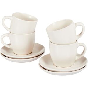 Beliani Caraway 180ml Set of 4 Cups & Saucers Beliani Caraway 180ml Set of 4 Cups & Saucers