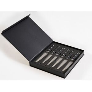 BELIANI Set of 6 Steak Knives TOYAMA Black BELIANI Set of 6 Steak Knives TOYAMA Black