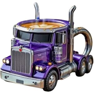 TEHTUY Stainless steel car-shaped coffee mug, gift for car enthusiasts, coasters not included, purple TEHTUY Stainless steel car-shaped coffee mug, gift for car enthusiasts, coasters not included, purple