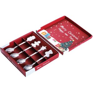 TEHTUY Stainless steel teaspoon set, dessert cake spoons for Christmas gifts, family and friends, silver TEHTUY Stainless steel teaspoon set, dessert cake spoons for Christmas gifts, family and friends, silver
