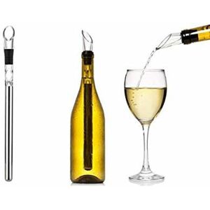 COAVAS Stick Wine Cooler with Aerator and Drip-Free Pour Spout, Stainless Steel Bottle Cooler COAVAS Stick Wine Cooler with Aerator and Drip-Free Pour Spout, Stainless Steel Bottle Cooler