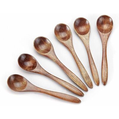 Dhklfa - 6pcs Small Wooden Spoons, Small Wooden Teaspoons Serving Wooden Utensils for Cooking Small Condiment Spoons uXldHS2k297 Dhklfa - 6pcs Small Wooden Spoons, Small Wooden Teaspoons Serving Wooden Utensils for Cooking Small Condiment Spoons uXldHS2k297