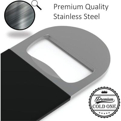 SNQ Bartender bottle opener, beer bottle opener, quick bottle opener, set of 3. Professional quality: rubber coating, stainless steel. Large, 7 inches SNQ Bartender bottle opener, beer bottle opener, quick bottle opener, set of 3. Professional quality: rubber coating, stainless steel. Large, 7 inches