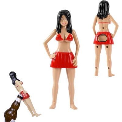 ITOTAL Bottle Opener - I-Total - Beach Girl - Plastic - Beige/Red - 20 x 4 x 8 cm ITOTAL Bottle Opener - I-Total - Beach Girl - Plastic - Beige/Red - 20 x 4 x 8 cm