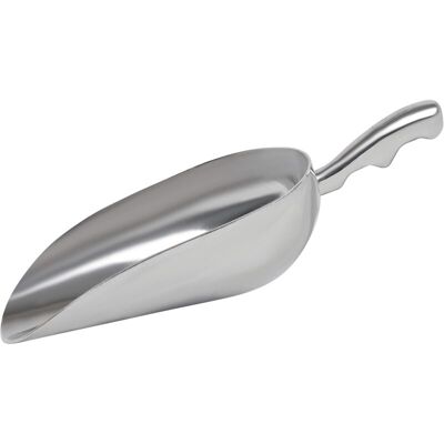 Groofoo - Cast Aluminum Utility Scoop - 24 oz. - Round Bottom, ice scoop For Multi-Purpose Use, With Finger Groove Handle (24 oz.) Groofoo - Cast Aluminum Utility Scoop - 24 oz. - Round Bottom, ice scoop For Multi-Purpose Use, With Finger Groove Handle (24 oz.)