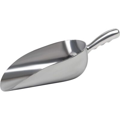 GROOFOO Cast Aluminum Utility Scoop - 38 oz. - Round Bottom, ice scoop For Multi-Purpose Use, With Finger Groove Handle (38 oz.) GROOFOO Cast Aluminum Utility Scoop - 38 oz. - Round Bottom, ice scoop For Multi-Purpose Use, With Finger Groove Handle (38 oz.)