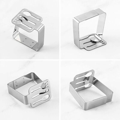 CCYKXA Outdoor tablecloth clips, set of 4 pieces, stainless steel, non-slip, adjustable, suitable for weddings, gardens and restaurants (tableware). CCYKXA Outdoor tablecloth clips, set of 4 pieces, stainless steel, non-slip, adjustable, suitable for weddings, gardens and restaurants (tableware).