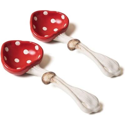 CCYKXA Set of 2 cute matte ceramic soup spoons for dessert, breakfast, soup CCYKXA Set of 2 cute matte ceramic soup spoons for dessert, breakfast, soup
