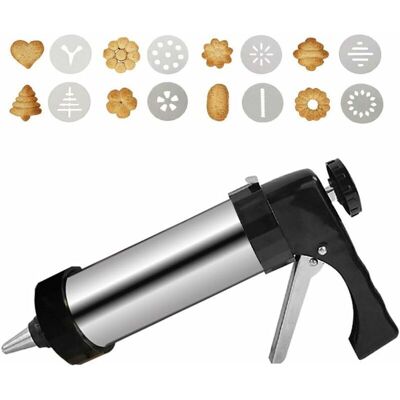 Lune - Cookie gun kit, stainless steel cookie press / decorative icing gun kit Lune - Cookie gun kit, stainless steel cookie press / decorative icing gun kit
