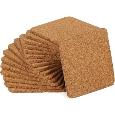 16x Cork Coasters for Drinks - Square Coasters - Cork Coasters - Cork Coasters (016pcs/square) - Csparkv 16x Cork Coasters for Drinks - Square Coasters - Cork Coasters - Cork Coasters (016pcs/square) - Csparkv