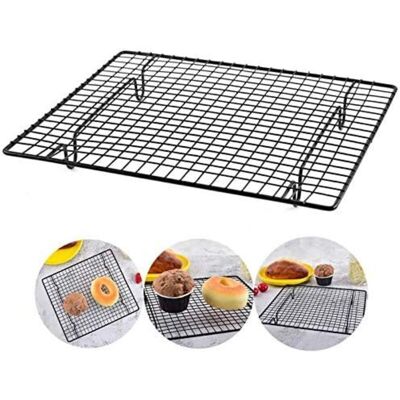 HÉLOISE Durable Stainless Steel Cooling Rack Stainless Steel Cake Baking Net For Placement And Heat Dissipation Of Bakery Products Such As Biscuits Cakes HÉLOISE Durable Stainless Steel Cooling Rack Stainless Steel Cake Baking Net For Placement And Heat Dissipation Of Bakery Products Such As Biscuits Cakes