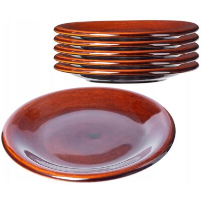 KADAX clay plate with ceramic coating, dinner plate, small, 19 cm, 6 pieces KADAX clay plate with ceramic coating, dinner plate, small, 19 cm, 6 pieces