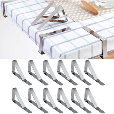 IKODM Outdoor Tablecloth Clips, Tablecloth Clips, Stainless Steel Tablecloth Clips, Anti-Slip Tablecloth Clips, for Home, Picnics, Restaurants, Weddings IKODM Outdoor Tablecloth Clips, Tablecloth Clips, Stainless Steel Tablecloth Clips, Anti-Slip Tablecloth Clips, for Home, Picnics, Restaurants, Weddings