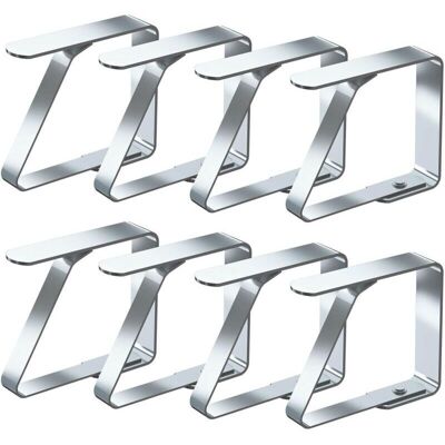SNQ Pieces Tablecloth Clips - Stainless Steel Tablecloth Clips - Tablecloth Clips for Kitchen, Party, Restaurant and Wedding Occasions (Tableware) SNQ Pieces Tablecloth Clips - Stainless Steel Tablecloth Clips - Tablecloth Clips for Kitchen, Party, Restaurant and Wedding Occasions (Tableware)