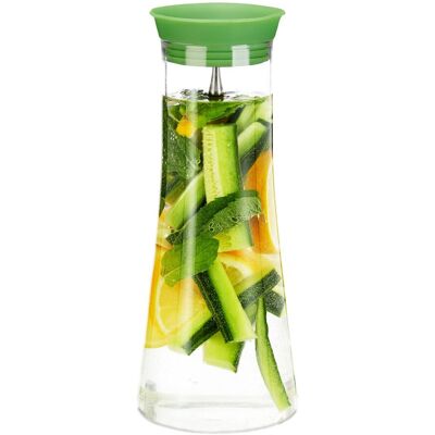 Relaxdays - 2 Crystal Cylindrical Jugs - 1 L - Glassware - Transparent Relaxdays - 2 Crystal Cylindrical Jugs - 1 L - Glassware - Transparent