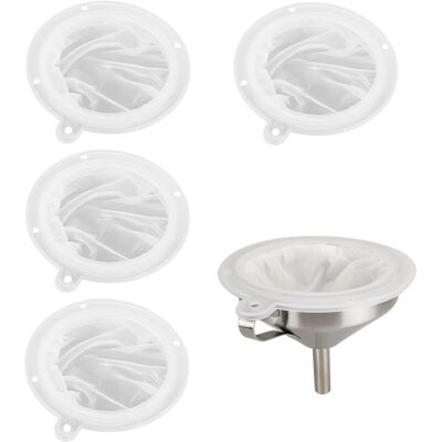 OEM Set Of 4 Fine-mesh Nylon Sieves (200/300/400/450 Mesh) For Jam, Wine, Coffee, Juice And Milk. OEM Set Of 4 Fine-mesh Nylon Sieves (200/300/400/450 Mesh) For Jam, Wine, Coffee, Juice And Milk.