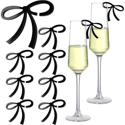 OUTHWAITE Set Of 50 Drink Tags In Bow Shape: Wine Glass Charms And Beverage Markers – Ideal For OUTHWAITE Set Of 50 Drink Tags In Bow Shape: Wine Glass Charms And Beverage Markers – Ideal For