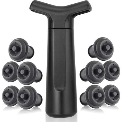 TINOR Reusable Wine Stopper/Vacuum Pump/Wine Pourer-The Best Way to Store Wine Valentine's Day Gift TINOR Reusable Wine Stopper/Vacuum Pump/Wine Pourer-The Best Way to Store Wine Valentine's Day Gift