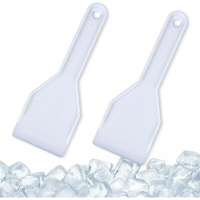TEHTUY Set of 2 rigid plastic ice scrapers for easy and clean defrosting of your refrigerator or freezer, ideal for removing ice and cleaning the freezer TEHTUY Set of 2 rigid plastic ice scrapers for easy and clean defrosting of your refrigerator or freezer, ideal for removing ice and cleaning the freezer