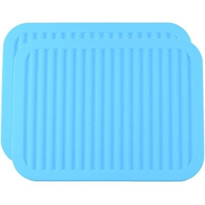 WOIYIC Table Trivet Mat Silicone Hot Pad Placemat Trivets Waterproof Hot Pots and Pans Heat Insulation for Kitchen Dinner (Blue) WOIYIC Table Trivet Mat Silicone Hot Pad Placemat Trivets Waterproof Hot Pots and Pans Heat Insulation for Kitchen Dinner (Blue)