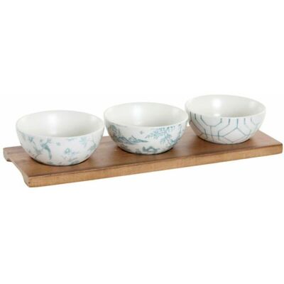 DKD Home Decor White Navy Blue Appetizer Set - Appetizer Set DKD Home Decor White Navy Blue Appetizer Set - Appetizer Set