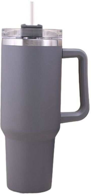 TLILY 40 Oz Tumbler with Handle and Straw Lid Stainless Steel Insulated Tumblers Travel Mug for Hot and Cold Beverages a