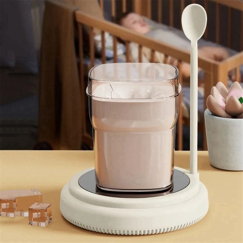 TLILY Rechargeable Magnetic Milk Shaker Electric Coffee Blender Baby Milk Shaker Smart Wine Decanter-Pink