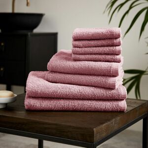 Catherine Lansfield - Quick Dry 100% Cotton 8 Piece Towel Bale, Pink