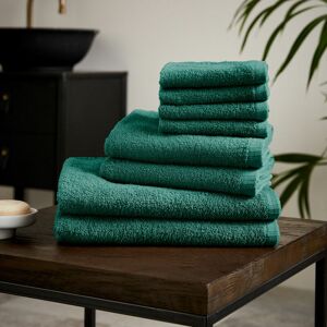 Catherine Lansfield Quick Dry 100% Cotton 8 Piece Towel Bale, Forest Green