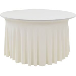 Vidaxl - 2 pcs Stretch Table Covers with Skirt 180x74 cm Cream Cream