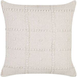 Beliani - Boho Modern Throw Cushion Decorative Pillow Cotton 45 x 45 cm Beige Ixora - Beige