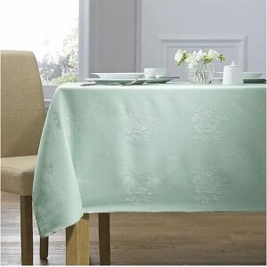 Homespace Direct - Damask Rose Tablecloth 54x90 Rectangle For Dining Table Easycare - Seafoam