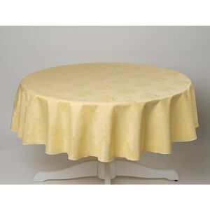 HOMESPACE DIRECT Damask Rose Tablecloth 54x90 Rectangle For Dining Table Easycare - Lemon