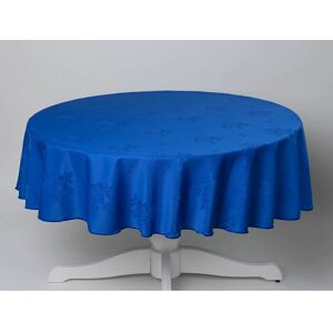 Homespace Direct - Damask Rose Tablecloth 70 Rectangle For Dining Table Easycare - Royal Blue