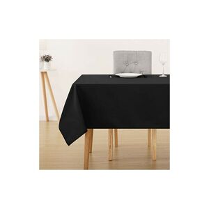 Oxford Decorative Water Resistant Wipeable Table Cover Rectangle Tablecloth for Halloween Decorations 132x178cm(52x70in) Black - Black - Deconovo