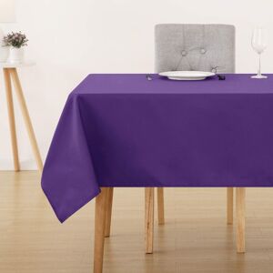 Oxford Water Resistant Table Cloth 52 x 91 Inch Purple - Purple - Deconovo