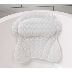 Denuotop - Bath Cushions Bath Accessories with 3D Air Mesh Technology and 6 Power Suction Cups, Bath Cushions for Head, Neck and Shoulder Support for