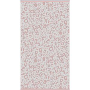 Fusion - Animal Print Jacquard 100% Cotton 550gsm Bath Towel, Blush