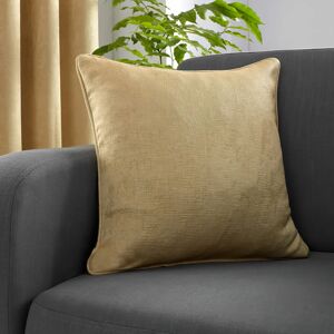 Strata Woven Piped Filled Cushion, Ochre, 43 x 43 Cm - Fusion