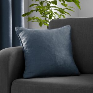 Strata Woven Piped Filled Cushion, Navy, 43 x 43 Cm - Fusion