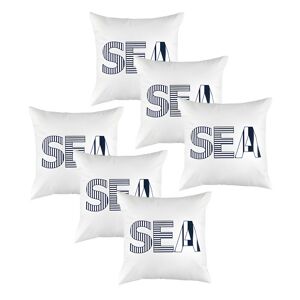 Gardenista - Outdoor Printed Cushions for Garden Decoration, Water Resistant Polyester Removable Covers with Hollowfibre Filled Back Cushion - Marina